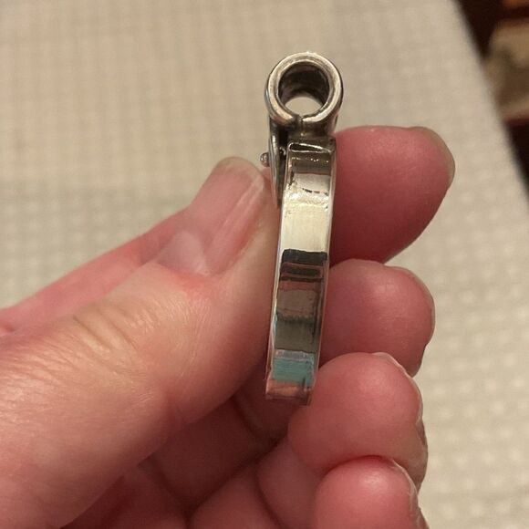 STERLING SILVER 925 ANCIENT GREEK DESIGN SOLID PENDANT - Picture 10 of 11